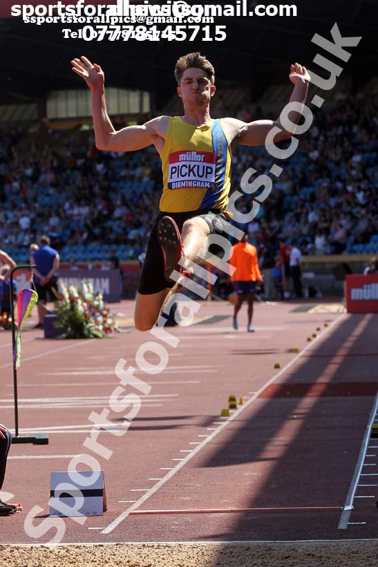 Mens long jump, 2019 Muller British Championships, Alexander Stadium, Birmingham. Photo: David T. Hewitson/Sports for All Pics